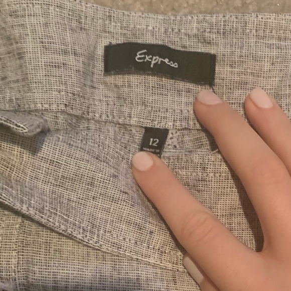 Express Double Breasted Cuffed Sailor Shorts Black and Grey - Picture 3 of 4